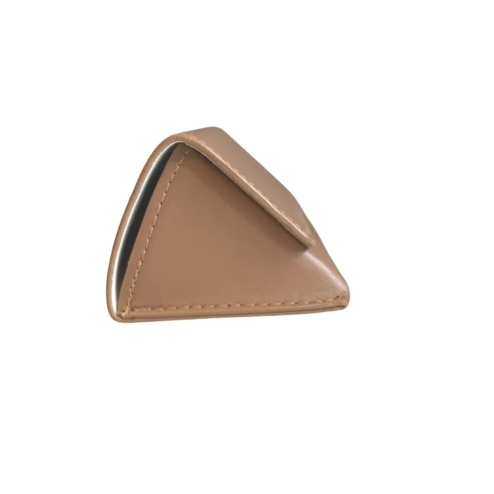 Burberry London England Tan Brown Triangular Sunglasses Case Magnetic Hard Shell